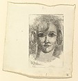 Female Head, Elie Nadelman (American (born Poland), Warsaw 1882–1946 Riverdale, New York), Drypoint; third state of three