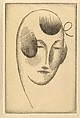 Female Head (Woman's Head with Ribbon), Elie Nadelman (American (born Poland), Warsaw 1882–1946 Riverdale, New York), Drypoint