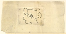 Female Head (Woman's Head in Profile), Elie Nadelman (American (born Poland), Warsaw 1882–1946 Riverdale, New York), Drypoint