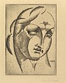 Female Head (Woman's Head), Elie Nadelman (American (born Poland), Warsaw 1882–1946 Riverdale, New York), Drypoint