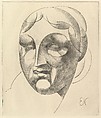 Female Head (Woman's Head), Elie Nadelman (American (born Poland), Warsaw 1882–1946 Riverdale, New York), Drypoint; second state of two