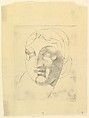 Female Head (Woman's Head), Elie Nadelman (American (born Poland), Warsaw 1882–1946 Riverdale, New York), Drypoint; first state of two