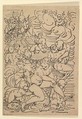 The Triumph of Amphitrite, Luca Cambiaso  Italian, Woodcut