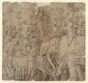 Triumph of Julius Caesar, Andrea Mantegna  Italian, Engraving with pen and brown ink