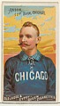 Cap Anson, 1st Base, Chicago, from the Goodwin Champion series for Old Judge and Gypsy Queen Cigarettes, Goodwin & Company, Commercial color lithograph