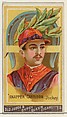 "Snapper" Garrison, Jockey, from the Goodwin Champion series for Old Judge and Gypsy Queen Cigarettes, Goodwin & Company, Commercial color lithograph