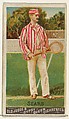 Sears, Lawn Tennis, from the Goodwin Champion series for Old Judge and Gypsy Queen Cigarettes, Goodwin & Company, Commercial color lithograph