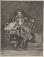 Noh Dancer, John La Farge  American, Wood engraving on Japan tissue