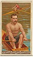 Beach, Oarsman, from the Goodwin Champion series for Old Judge and Gypsy Queen Cigarettes, Goodwin & Company, Commercial color lithograph