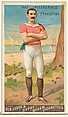 Patrick Fitzgerald, Pedestrian, from the Goodwin Champion series for Old Judge and Gypsy Queen Cigarettes, Goodwin & Company, Commercial color lithograph