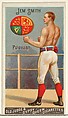 Jem Smith, Pugilist, from the Goodwin Champion series for Old Judge and Gypsy Queen Cigarettes, Goodwin & Company, Commercial color lithograph