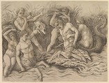 Battle of the Sea Gods (right portion of frieze), Andrea Mantegna Italian, Engraving