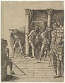 The Flagellation, with the Pavement, Gian Marco Cavalli (Italian, ca. 1454–after 1508, activity documented 1475–1508), Engraving