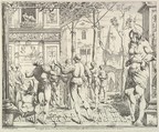 The Martyrdom of Saint Christopher, from "The Story of Saints James and Christopher in the Eremitani Chapel", Giovanni David Italian, Etching; second state of two