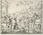 The Martyrdom of Saint James, from "The Story of Saints James and Christopher in the Eremitani Chapel", Giovanni David Italian, Etching; second state of two