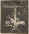 Singers at the Window, Adriaen van Ostade  Dutch, Etching