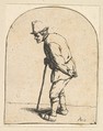Peasant with Stick, Adriaen van Ostade Dutch, Etching