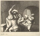 The Knife Thrust, Adriaen van Ostade  Dutch, Etching