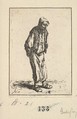 Peasant with Hands Behind his Back, Adriaen van Ostade  Dutch, Etching