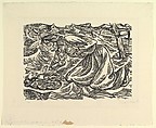 Kneeling Women with Dead Child (Kniende Frau mit Sterbendem Kind), Ernst Barlach German, Woodcut
