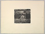 Standing Woman on Basement Stairs (Stehende Frau Auf Halber Kellertreppe), Ernst Barlach German, Lithograph
