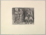 The Pair in a Conversation (Das Paar im Gespräch), Ernst Barlach German, Lithograph