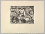 Woman at the Hearth (Die Frau am Herde), Ernst Barlach German, Lithograph