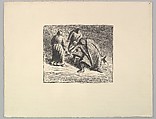 Vision in the Snow (Erscheinung im Nebel), Ernst Barlach German, Lithograph