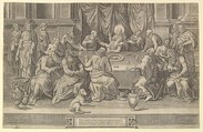The Last Supper, Gaspare Osello Italian, Engraving; copy
