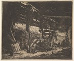 The Barn, Adriaen van Ostade  Dutch, Etching