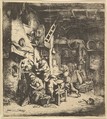 The Family (reverse copy), Adriaen van Ostade  Dutch, Etching