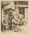 Father Feeding Child, Adriaen van Ostade  Dutch, Etching