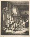 Peasant Paying his Bill, Adriaen van Ostade  Dutch, Etching