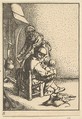 Father Feeding his Child, Adriaen van Ostade  Dutch, Etching