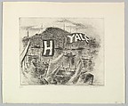 Yale-Harvard Race, George Constant  American, born Greece, Drypoint