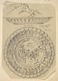 Design for a Covered Silver Dish with Tavern Scene and Horse Handle, Anonymous, Czech, early 20th century  Czech, Graphite on tracing paper