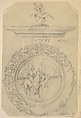 Design for a Covered Silver Dish with Polo Player Ornament, Anonymous, Czech, early 20th century Czech, Graphite on tracing paper