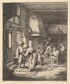 Peasant Paying his Bill, Adriaen van Ostade  Dutch, Etching