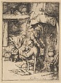 Father of the Family Giving Broth to His Baby, Adriaen van Ostade Dutch, Etching; fifth state