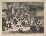The Dance at the Inn, Adriaen van Ostade Dutch, Etching; sixth state