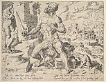 Simeon, from "The Twelve Patriarchs", Maarten van Heemskerck Netherlandish, Etching; second state