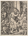 Christ Driving the Money Changers from the Temple, from "The Fall and Salvation of Mankind through the Life and Passion of Christ", Maarten van Heemskerck Netherlandish, Etching