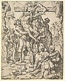 The Descent from the Cross, from The Fall and Salvation of Mankind through the Life and Passion of Christ, plate 27, Dirck Volckertsz Coornhert Netherlandish, Etching