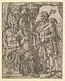 Achior Pleading with Holofernes for the Israelites, from "The Story of Judith and Holofernes", Maarten van Heemskerck Netherlandish, Etching