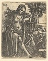 Woman with a Harp, Sebald Beham German, Etching