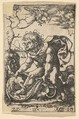 Man with a Fish, Dirck Vellert  Netherlandish, Engraving