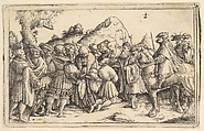 The pardoning of a criminal, Christoph Bockstorffer (German, Memmingen ca. 1480–ca. 1553 Colmar), Etching; first state of two (Hollstein)
