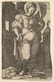 St. Barbara, Nicolaas Hogenberg  Netherlandish, Etching