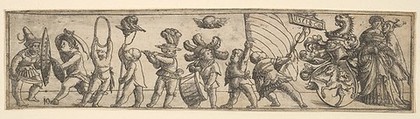 Frieze with children, Christoph Bockstorffer (German, Memmingen ca. 1480–ca. 1553 Colmar), Etching; second state of two (Hollstein)
