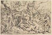 The Conversion of Saul, Maarten van Heemskerck Netherlandish, Etching